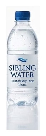 Sibling Water 350ml bottle