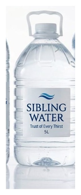 Sibling Water 5 Litre Jar bottle